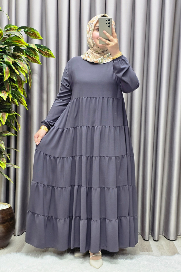 Women's Hijab Clothing 5-Layer Indonesian Crepe Dress
