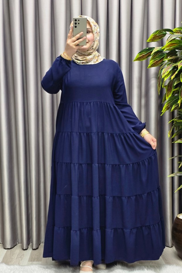 Women's Hijab Clothing 5-Layer Indonesian Crepe Dress