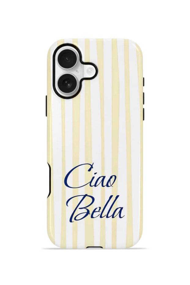 غطاء iPhone 17 Vorian MagSafe مزدوج الطبقات، تصميم Ciao Bella Lemon.