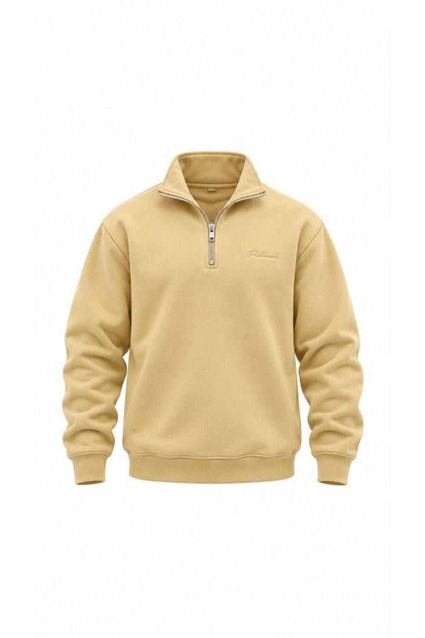 Half Zipper Oversize Unisex Sweatshirt
