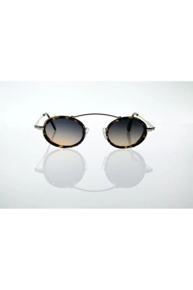 FV ISIS SLV 47-25 145 Charcoal Grey Tinted Glasses with Silver Frame