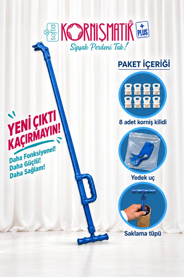 Kornişmatik Plus Curtain Installation Tool Perdematik New