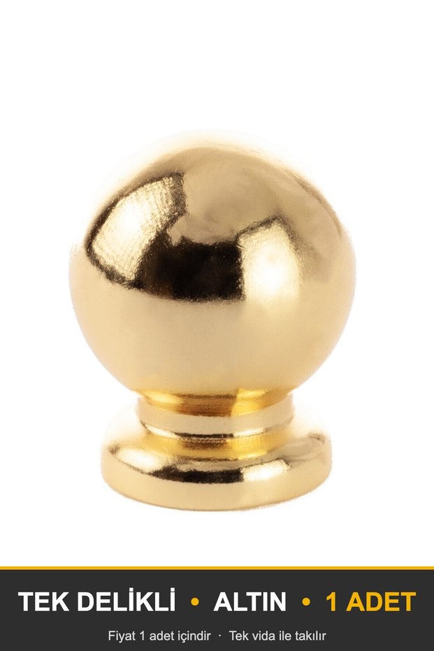 Pearl Gold Button Handle—Luxury Country Kitchen Cabinet Drawer Handle, 22 mm Diameter