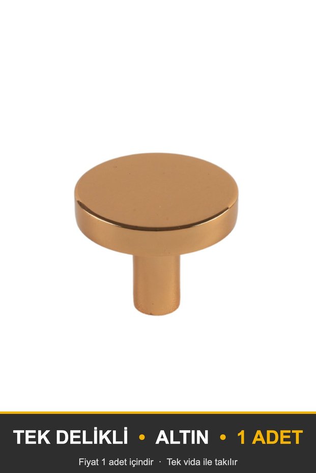 Efsun Gold Button Handle Luxury Country Kitchen Furniture Cabinet Drawer Handle 30 mm Diameter