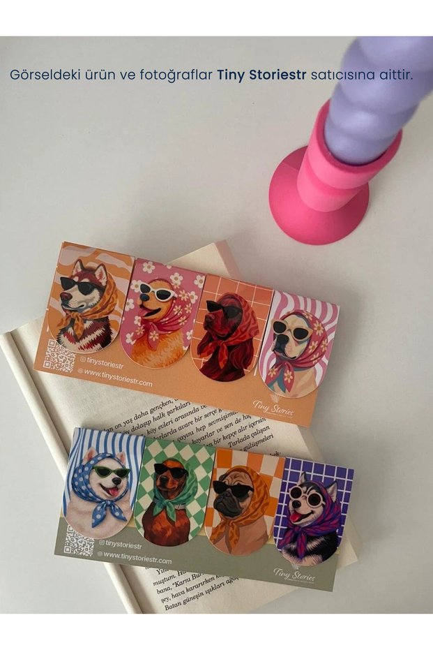 Dog-Themed Magnetic Bookmarks - Set of 8 - tinystoriestr