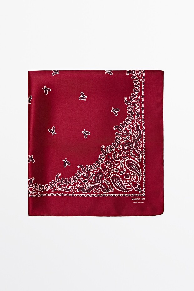 Paisley desenli fular
