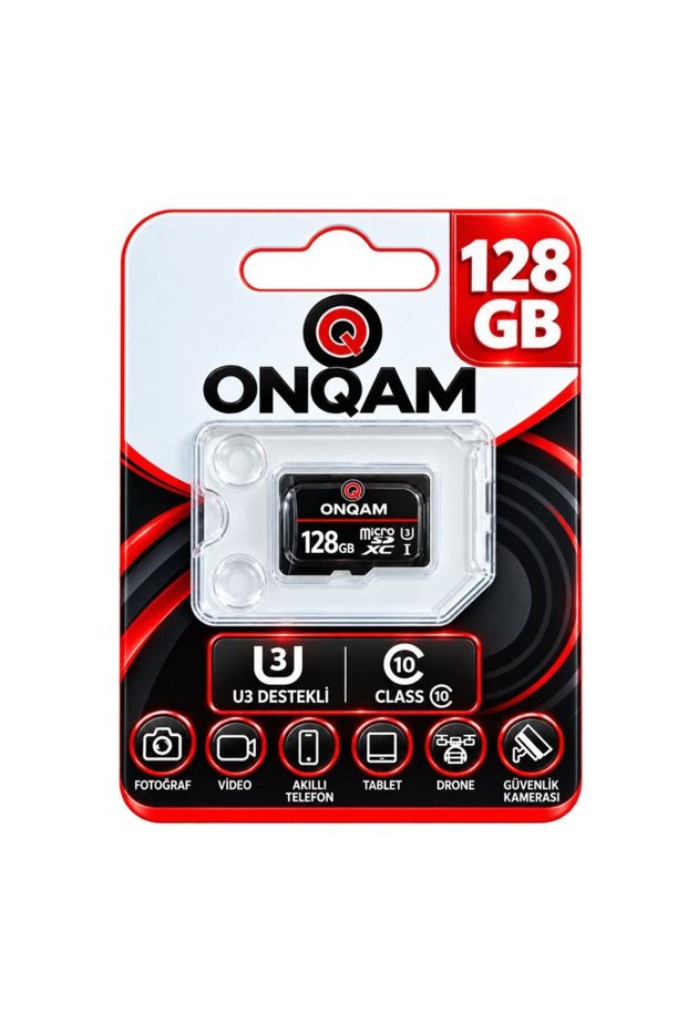 128GB Onqam U3 Series Memory Card with Video Recording Support, UHS-I