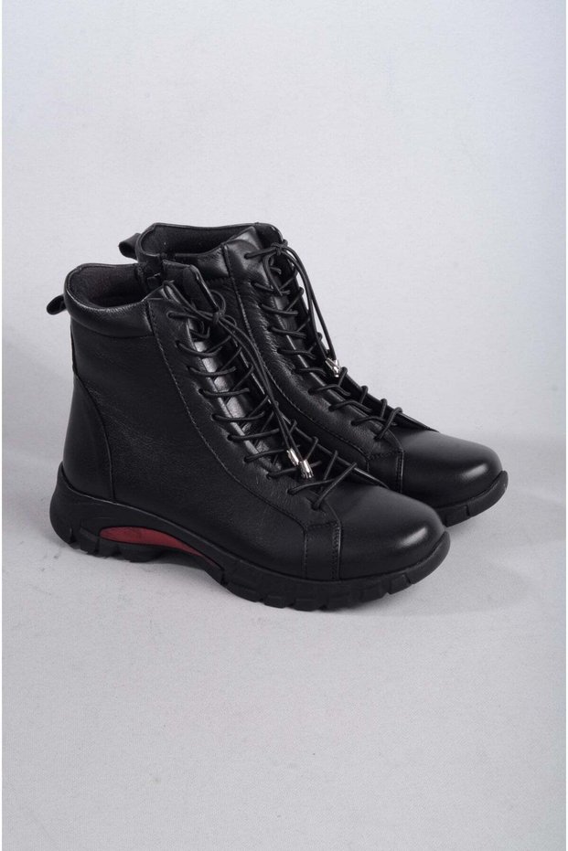 Select 685 genuine leather anatomical women's boot black