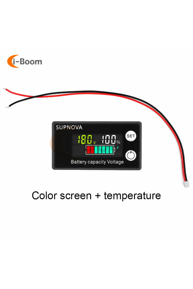 1 12V 24V 48V 72V Lead Acid Lithium Battery Capacity Indicator DC 8V-100V Li-ion LiFe PO4 Car Motorc