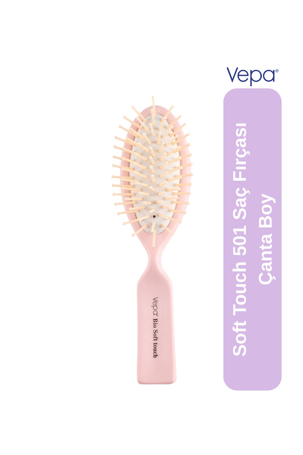 Bio Soft Touch Hairbrush 501 - High Quality, Anti-Static - Travel Size