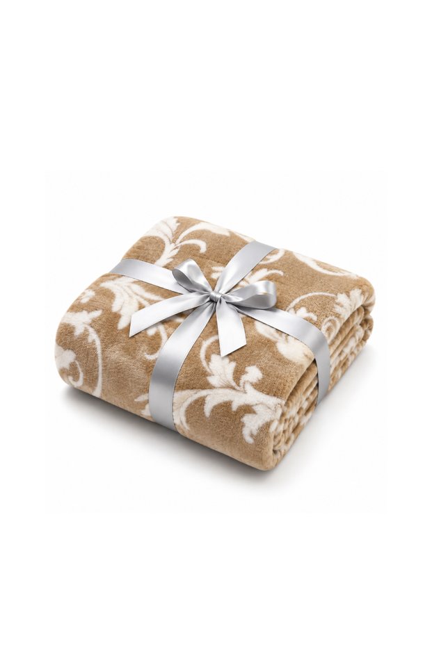 Branch Print Flannel Blanket – Single (150x200 cm) – Soft & Cozy