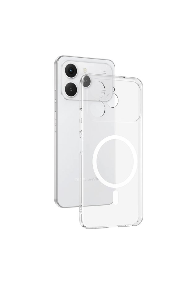 Tecno Spark 40 4G Case—Yellowing-Resistant, Ultra-Thin, Hard Mica, MagSafe, Raised Camera Cutout—BRSA