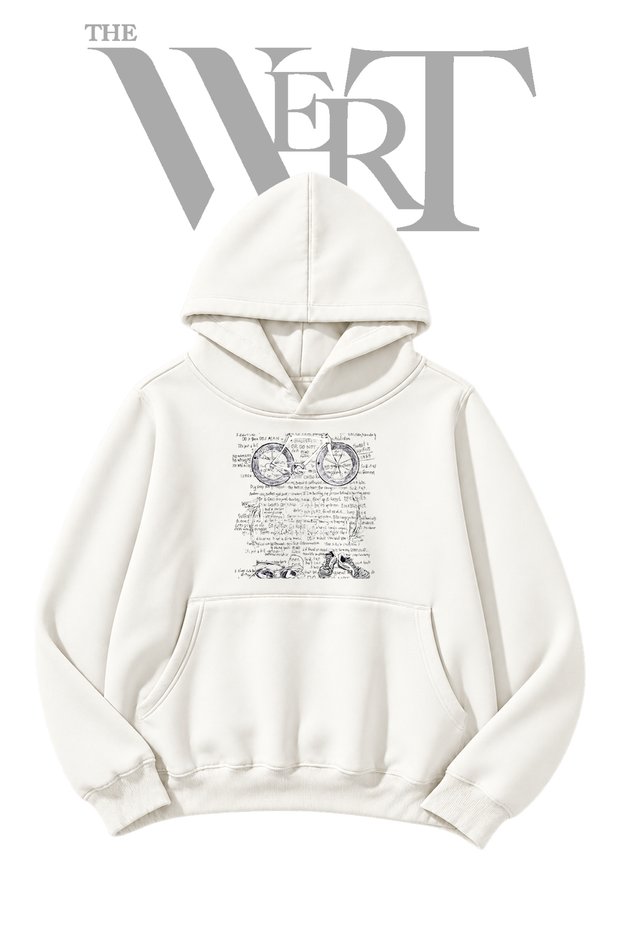 Swim Bike Run Pre-Printed White Hooded Sweatshirt (2-Ply)