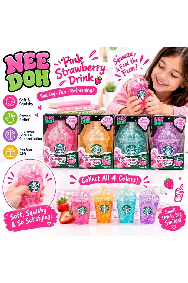 Starbucks Drinks Squishy Toys - Soft Stress Relief Sensory Fidget