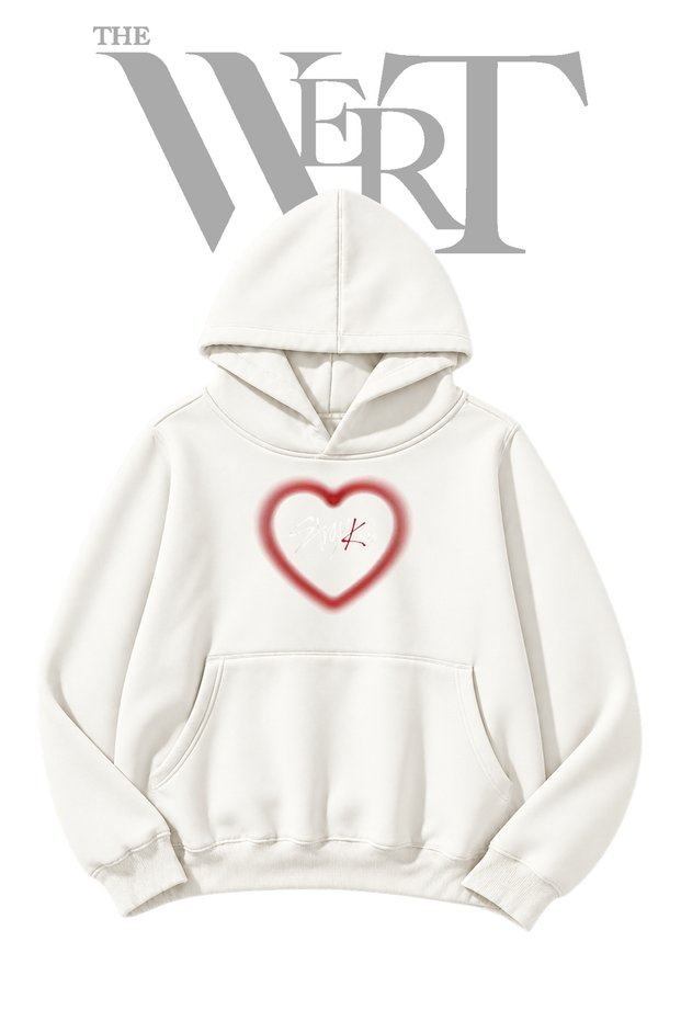Stray Kids Pre-Printed White Hooded Sweatshirt (2-Ply)