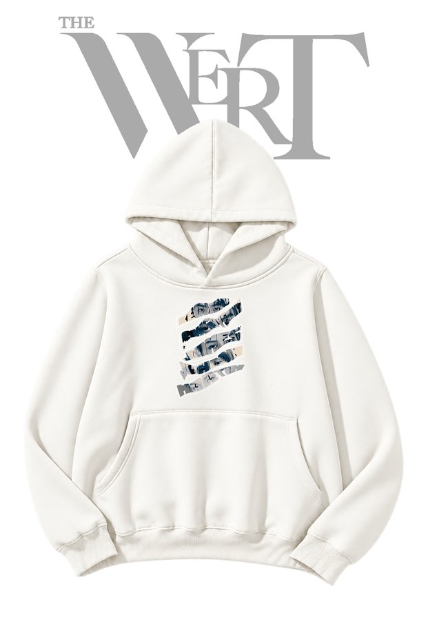 Oneus Members Unprinted White Hooded Sweatshirt (2-Ply)