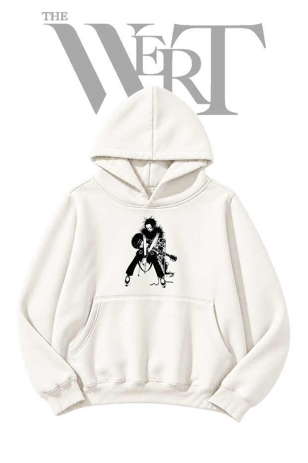Nana Osaki Pre-Printed White Hooded Sweatshirt (2-Ply)