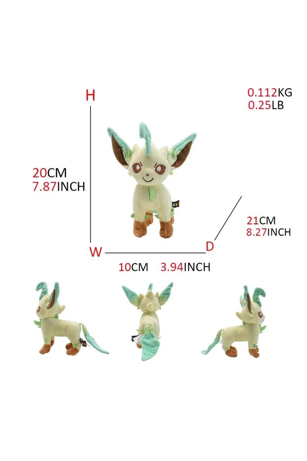 Leafeon Leafeon Vaporeon Glaceon Sylveon Espeon Umbreon Vaporeon Sylveon Plush Toy Stuffed Animal Co