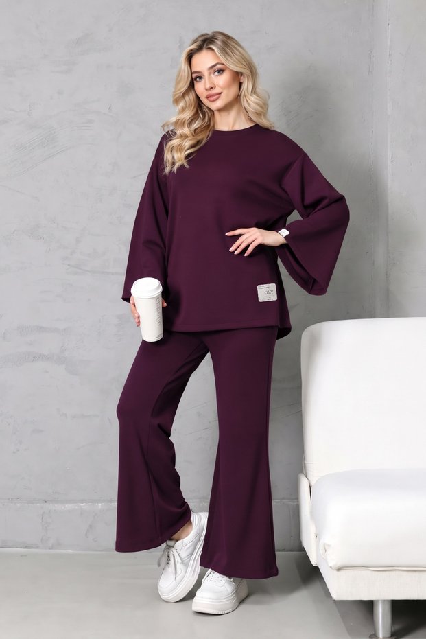 Women's Modal Fabric 2-Piece Tracksuit Set Comfortable & Stylish