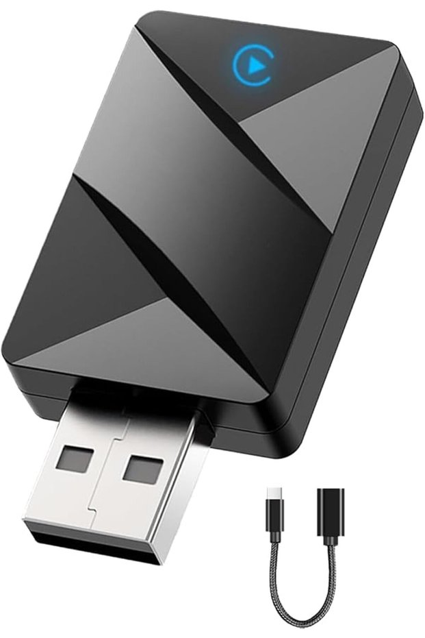 محول CarPlay اللاسلكي، دونجل أندرويد أوتو 2 في 1 لأجهزة iPhone وأندرويد، توصيل وتشغيل عبر USB A C C