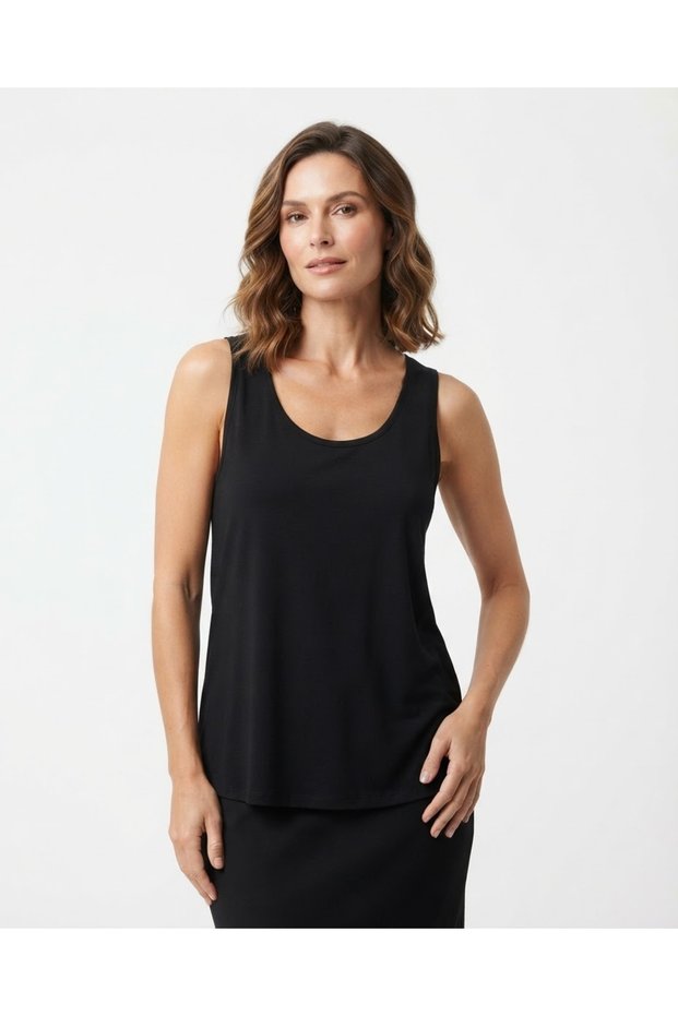 Women's Black Strapless Basic Blouse, Relaxed Fit