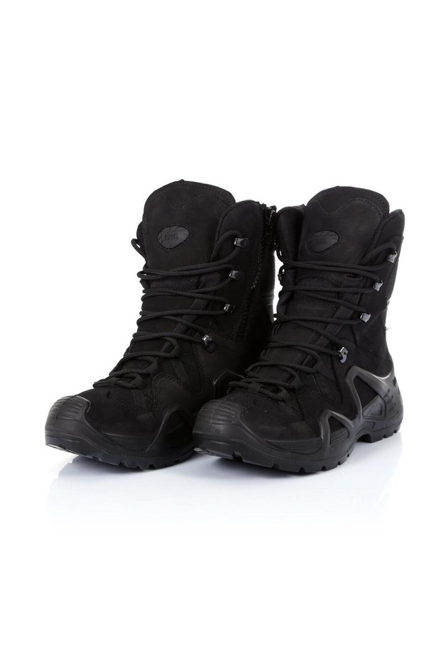 M1491 Zippered Black Military Boots