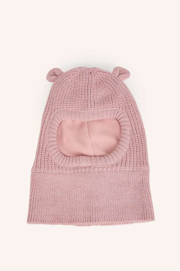 Knit Balaclava With Scarf and Ear Flaps for Baby Girls I1119A526WN
