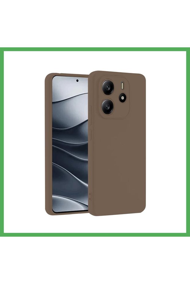 Redmi Note 14 4G-Compatible Case - First Silicone - Brown BEZOSS