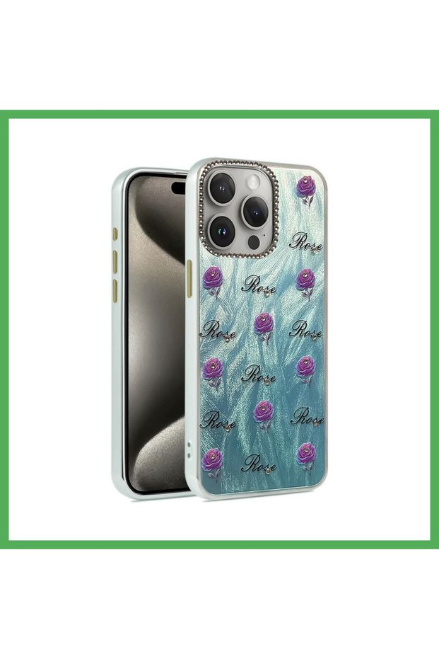 غطاء متوافق مع هاتف iPhone 15 Pro، تصميم "بليد" مع نقشة عاكسة - النقشة رقم 9، من BEZOSS.