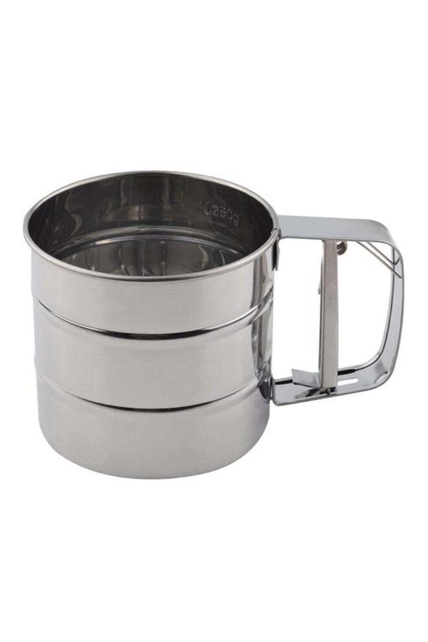 Stainless Steel Flour Sifter Silver 250grams