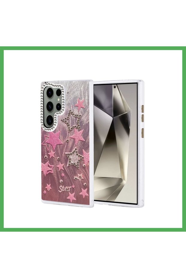 غطاء متوافق مع هاتف Samsung Galaxy S24 Ultra، تصميم "بليد" مع نقشة مرآة - النقشة رقم 7، من BEZOSS.