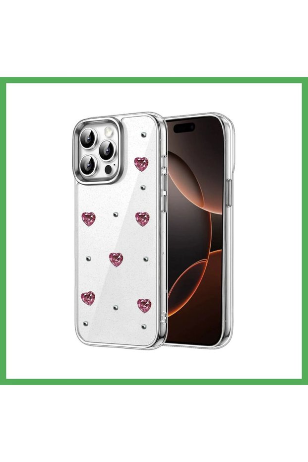غطاء لهاتف iPhone 15 Pro بتصميم مزين بالفيونكة - التصميم رقم 3 من BEZOSS.