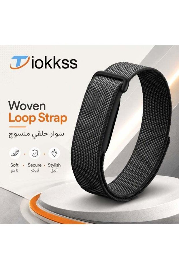 حزام من النايلون المنسوج لساعة جوجل فيتبيت إير، حزام رياضي قابل للتعديل، بديل لسوار المعصم.