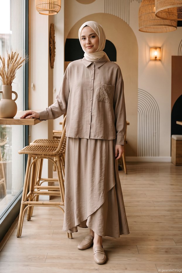 Miranda Skirt Set with Lamé Pockets and Skirt, 9100 Stones