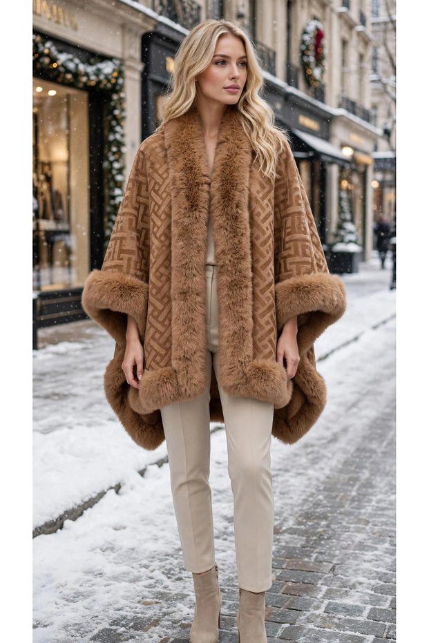 Poncho de dama elegant