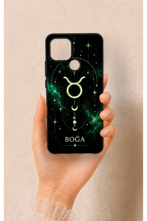 Oppo A15 Compatible Taurus-Themed Patterned Silicone Case
