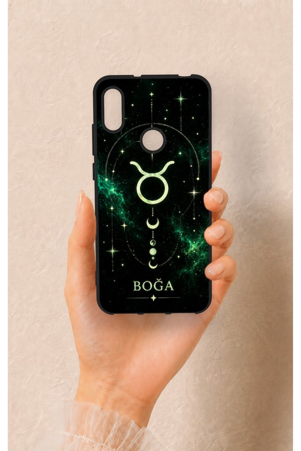 Huawei Y6 2019 Compatible Taurus-Themed Patterned Silicone Case