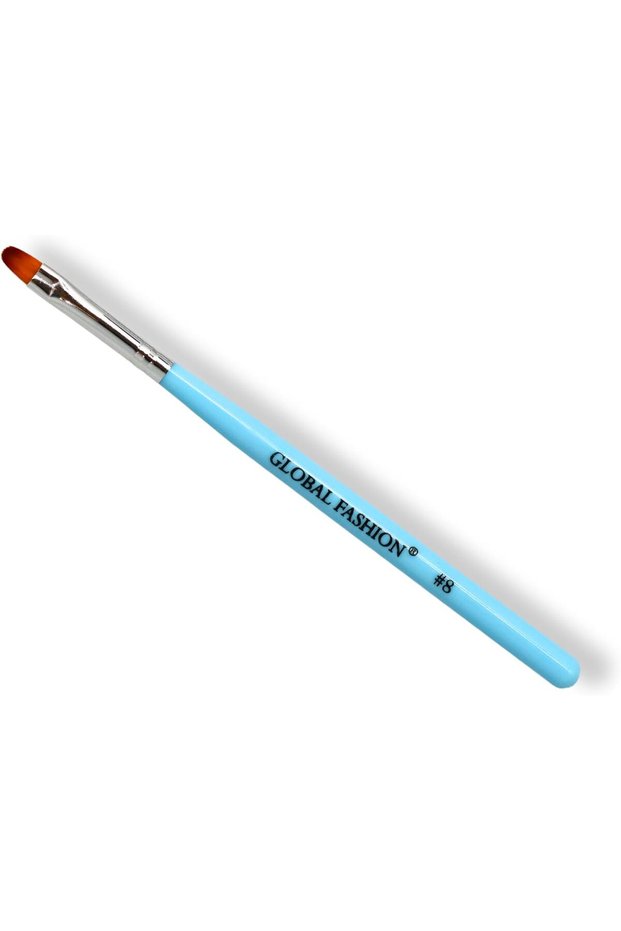Nail Art Brush Kit with Oval Gel Polish Art Brush for All Your Nail Art Needs | | (Oval2#8)