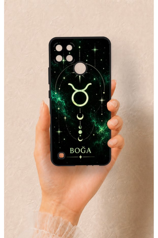Realme C21Y Compatible Taurus-Themed Patterned Silicone Case