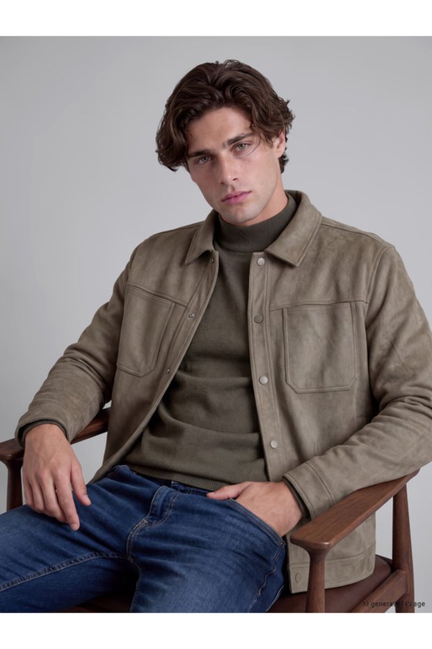 Standard Fit Suede Men's Jacket with the RMZ Apparel Difference