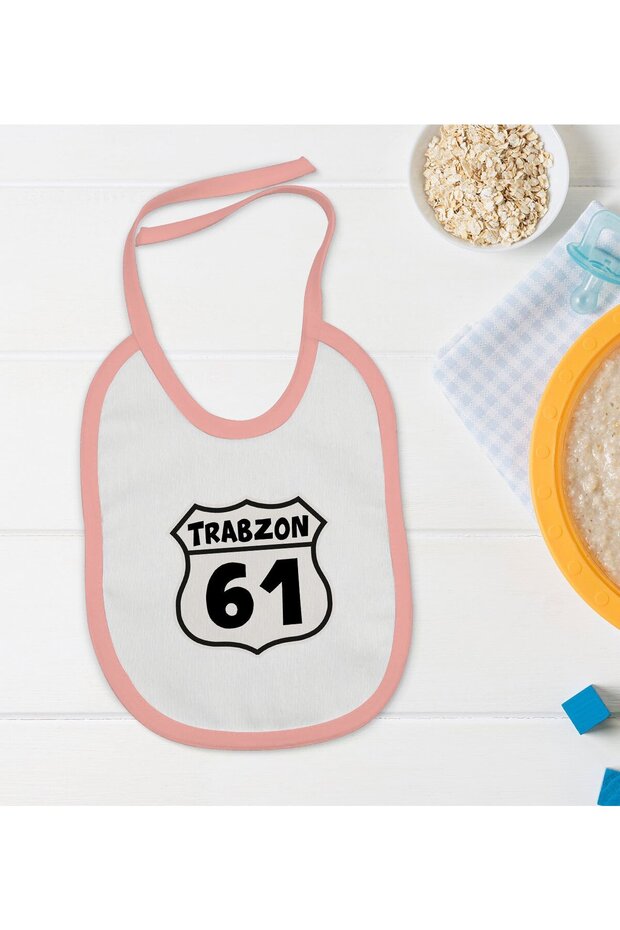 BK Kids Trabzon-Designed Pink Baby Bib - 1