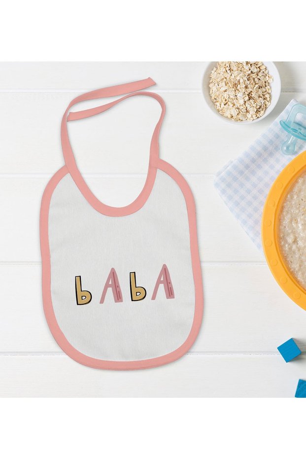 BK Kids Dad-Designed Pink Baby Bib
