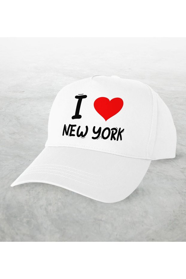 White Hat with "I Love New York" Design - Model 1