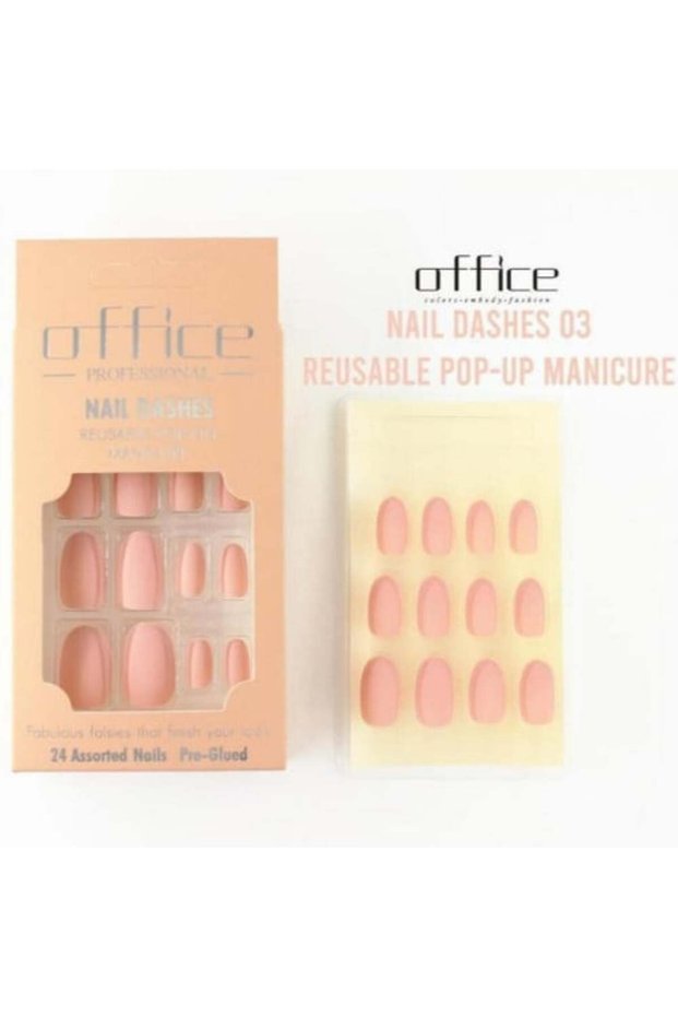 Office Matte Velvet Self-Adhesive Nails - 03
