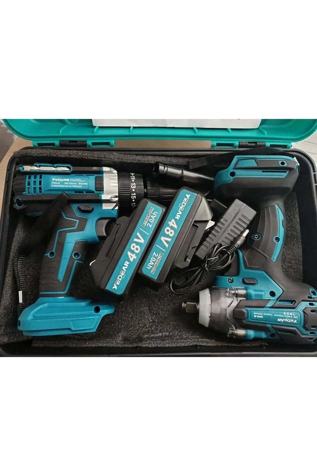 Impact Driver + Self-tapping Tool Kit with 2 Batteries