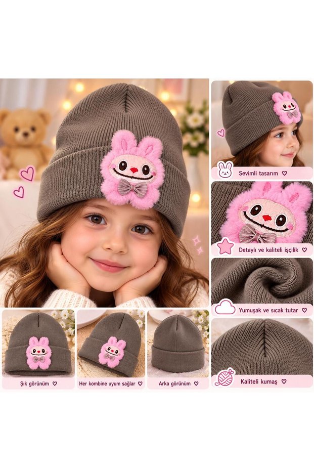 Toy Detailed Colorful Labubu 1-8 Years Old Children's Berets