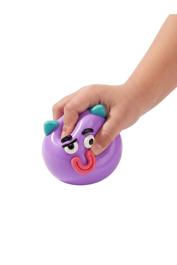 Funny Face Monster Squishy Stress Relief Fidget Toy – Purple