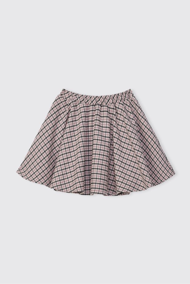 Girls' Plaid Anthracite Skirt