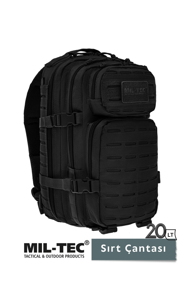 US Assault Pack Small Laser-Cut Tactical Backpack, 20 Liters