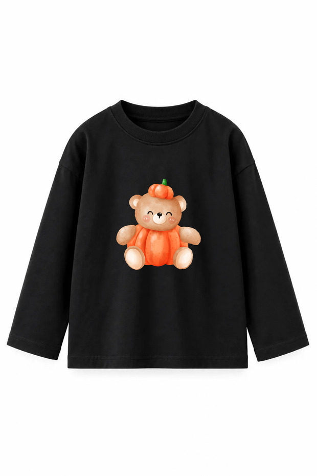 Halloween-Printed Long-Sleeve Kids' T-Shirt
